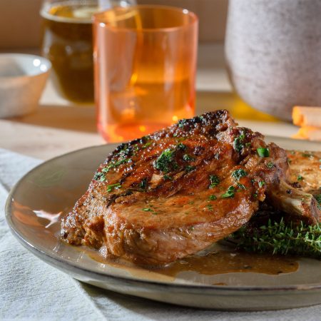 braciola di maiale pronta da scaldare