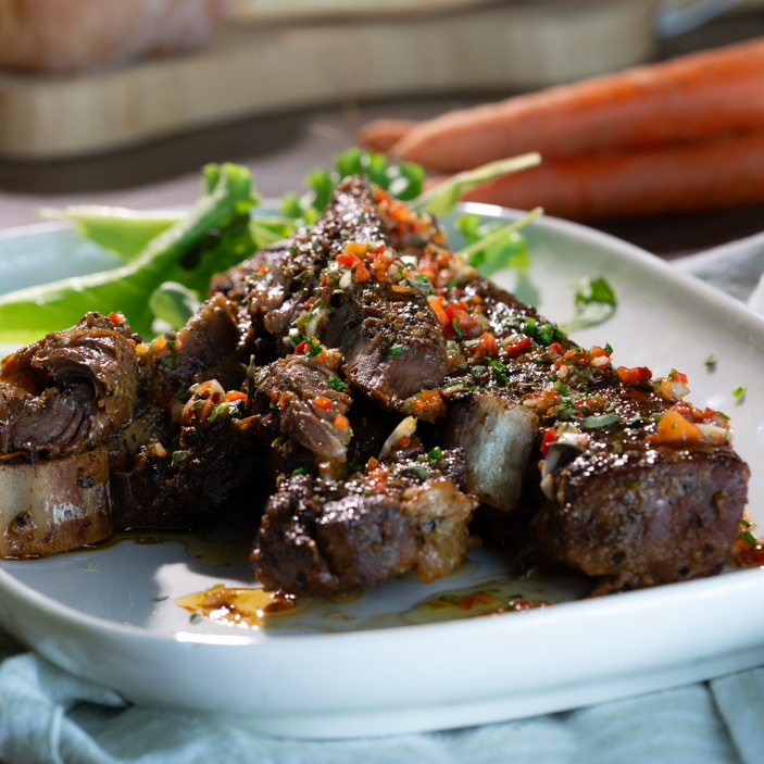 asado impiattato
