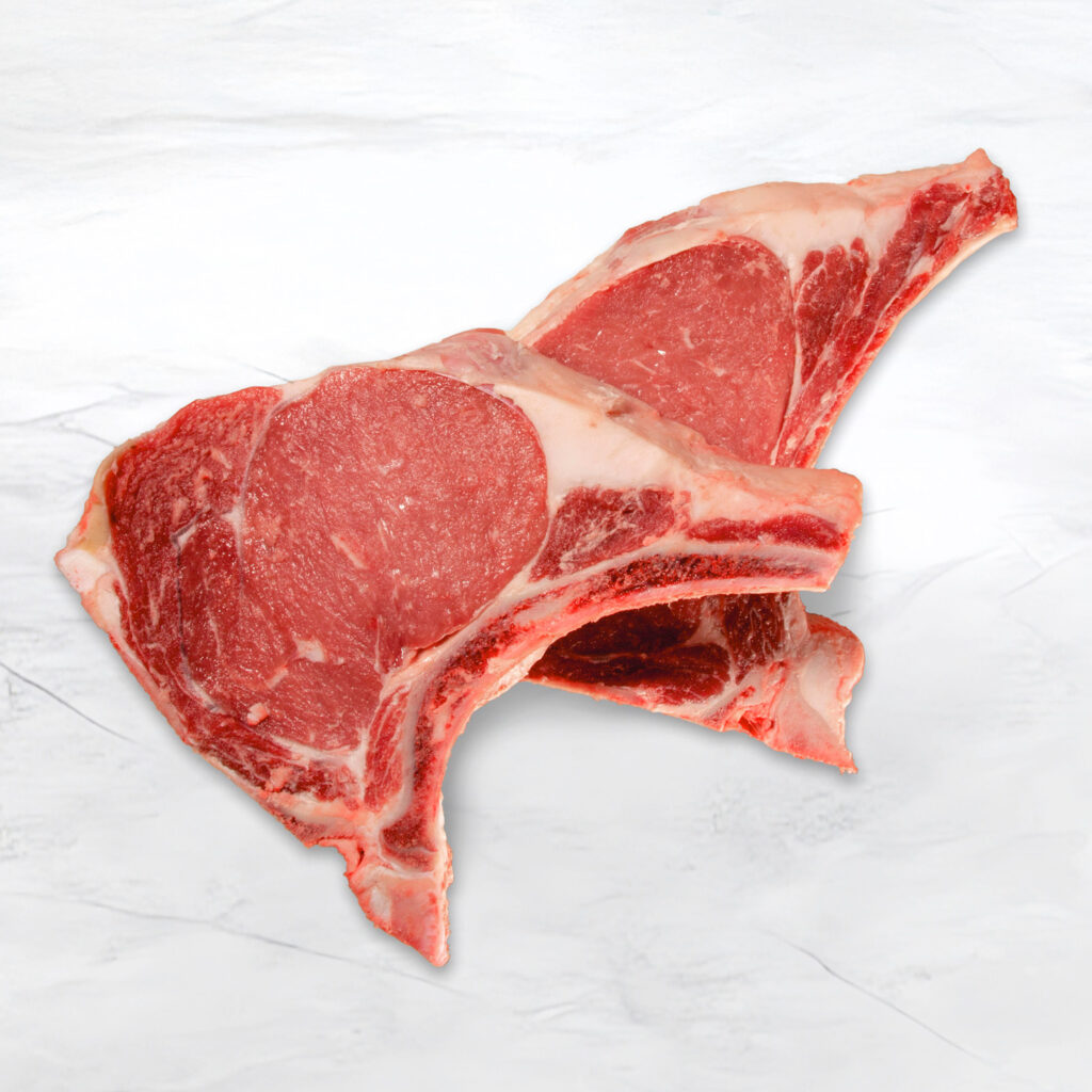 due bistecche di costata con osso di fassone piemontese