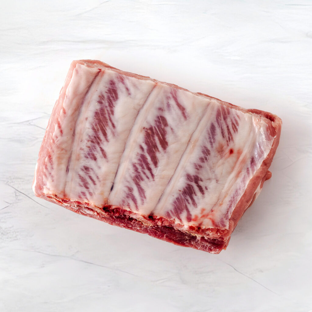 foto di costine di maiale dall'alto