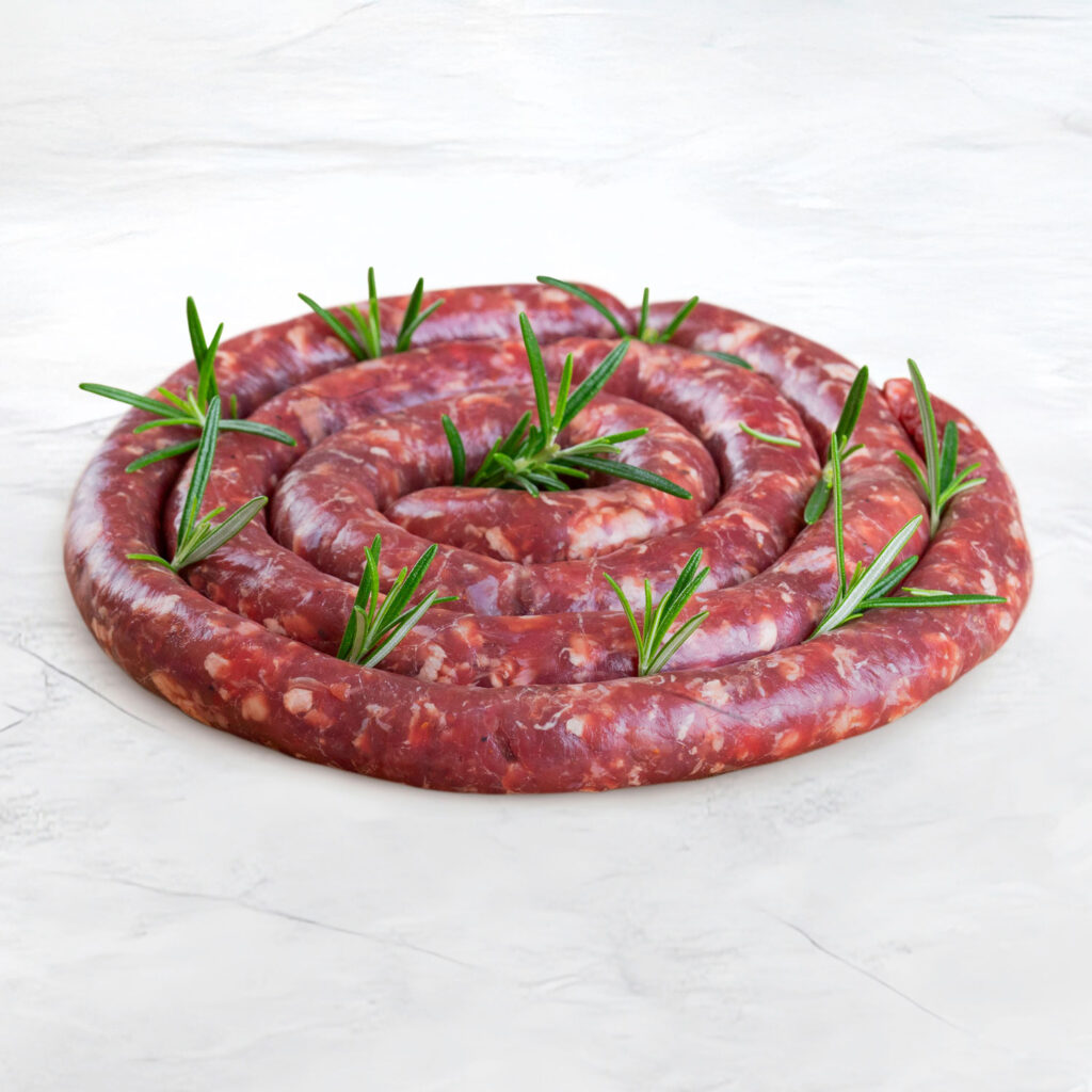 salsiccia di bovino di tipo bra con prezzemolo
