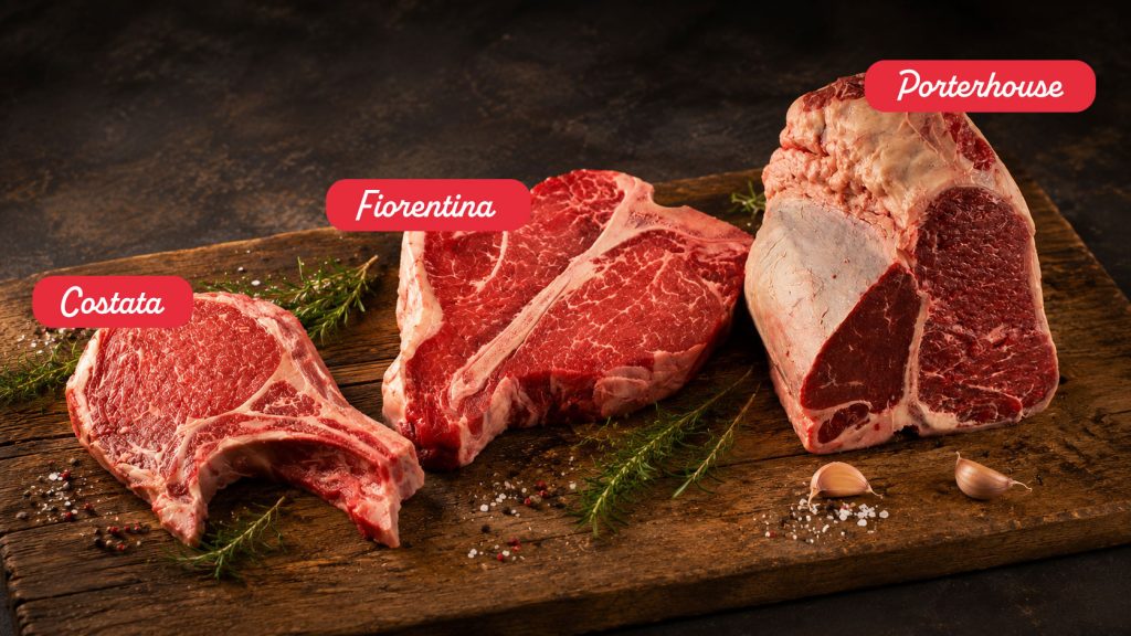 differenza tra costata, fiorentina e porterhouse: i tre tagli a confronto