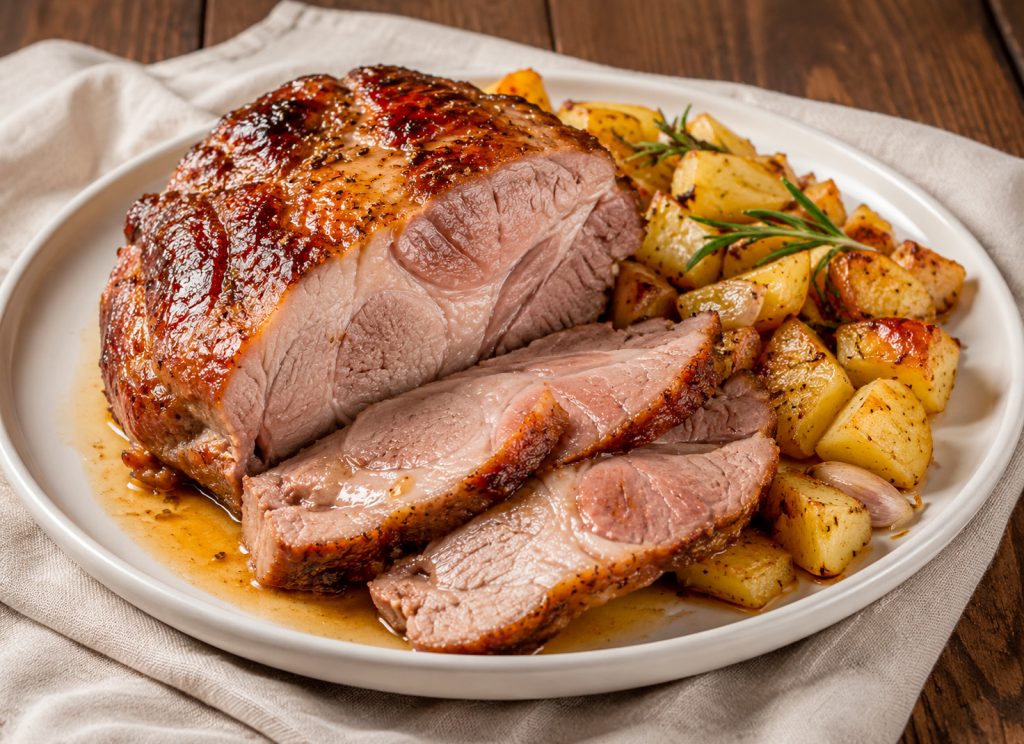 Capocollo al forno con patate